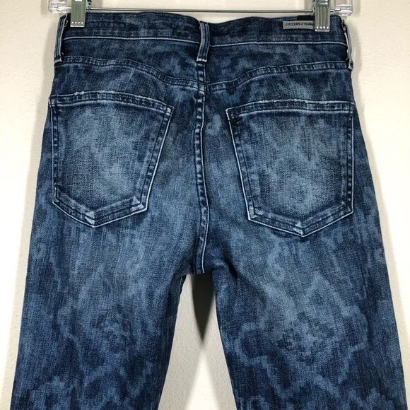Citizens of Humanity The Rocket High Rise Jeans Kilim Print  27 Ikat
