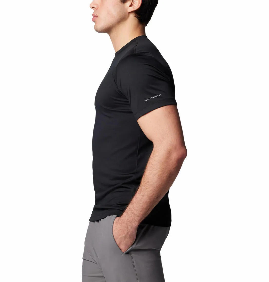 Columbia Mens Black Zero Rules Short Sleeve Graphic Shirt