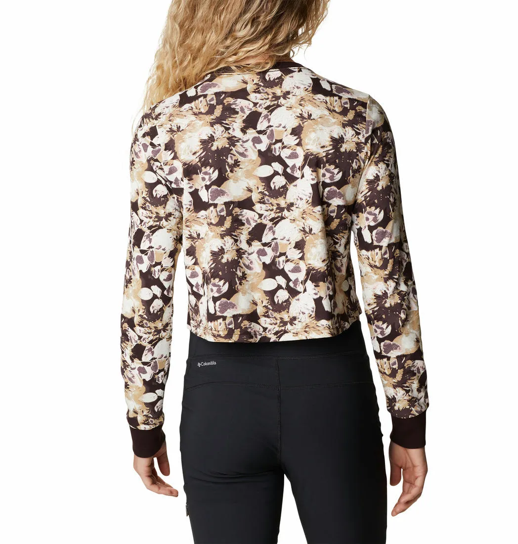 Columbia Women Brown North Cascades LS Printed T-Shirt