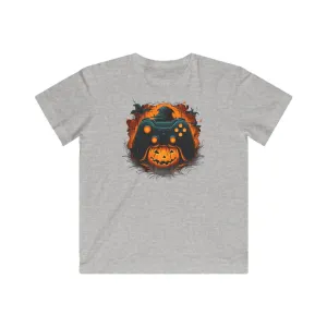 Controller with jack-o-lantern Kids Fine Jersey Gaming Tee