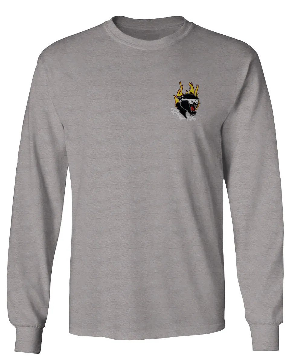 Cool Graphic Cartoon Puma 90'S Classic Good Vibe mens Long sleeve t shirt