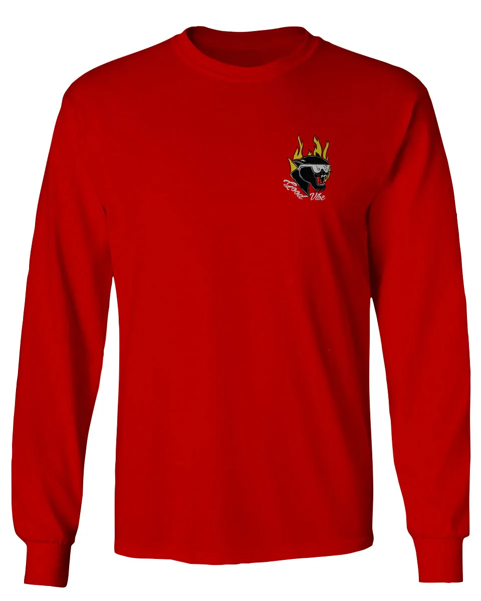 Cool Graphic Cartoon Puma 90'S Classic Good Vibe mens Long sleeve t shirt