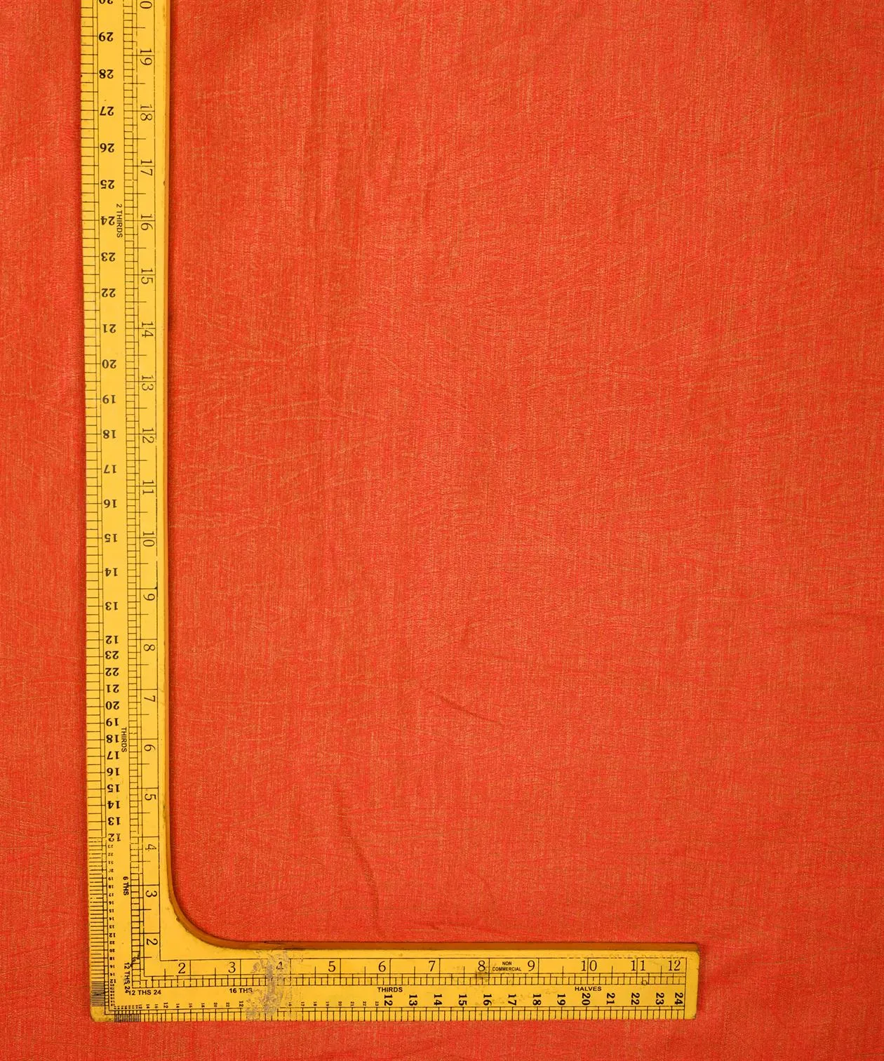 Coral Textured Semi Silk Fabric
