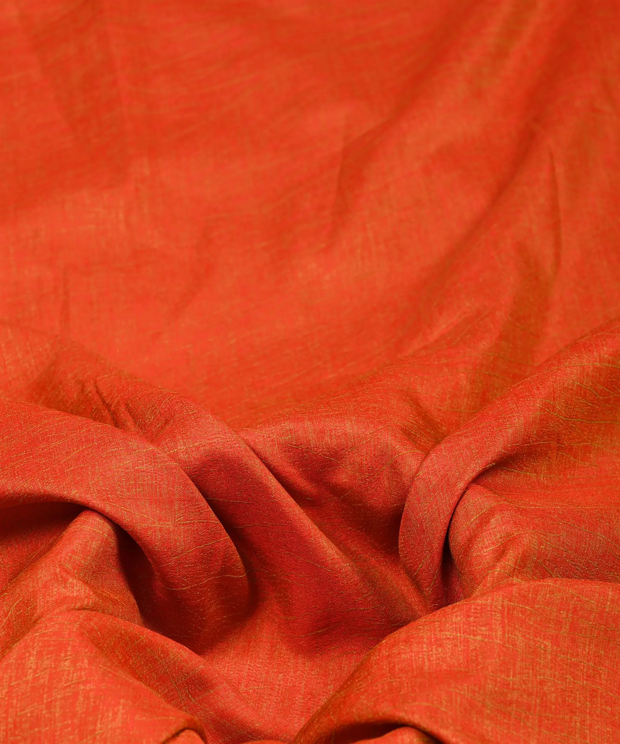 Coral Textured Semi Silk Fabric