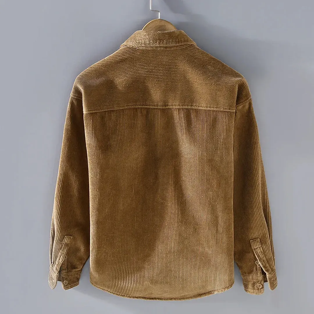 Corduroy winter shirt for men