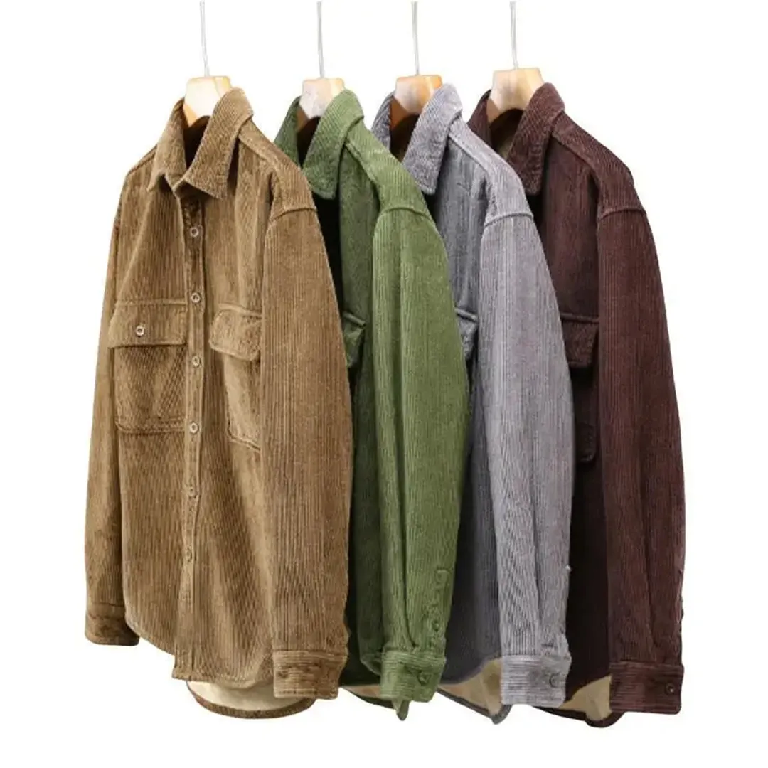 Corduroy winter shirt for men