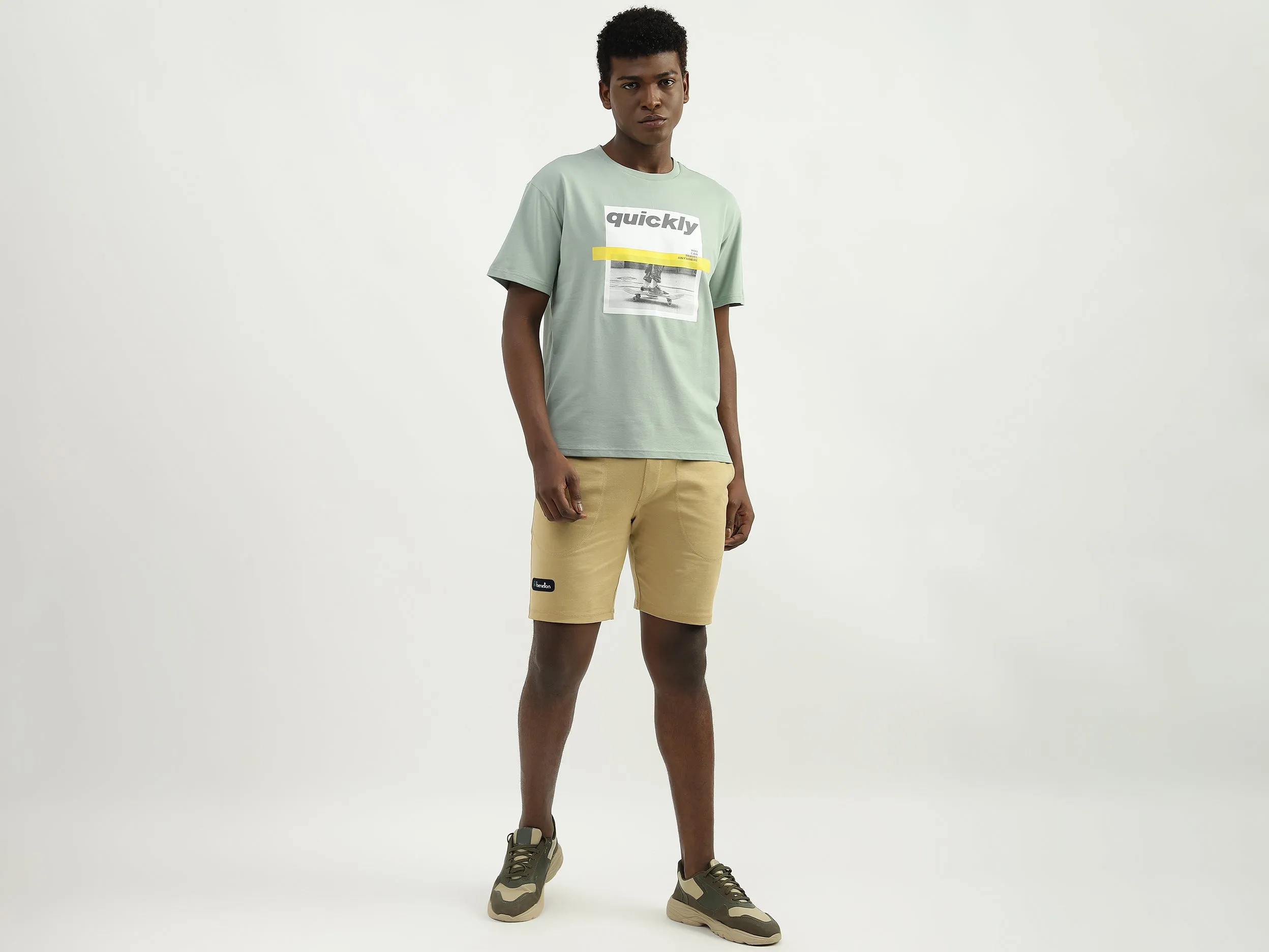 Cotton Printed Round Neck Mens T-shirts