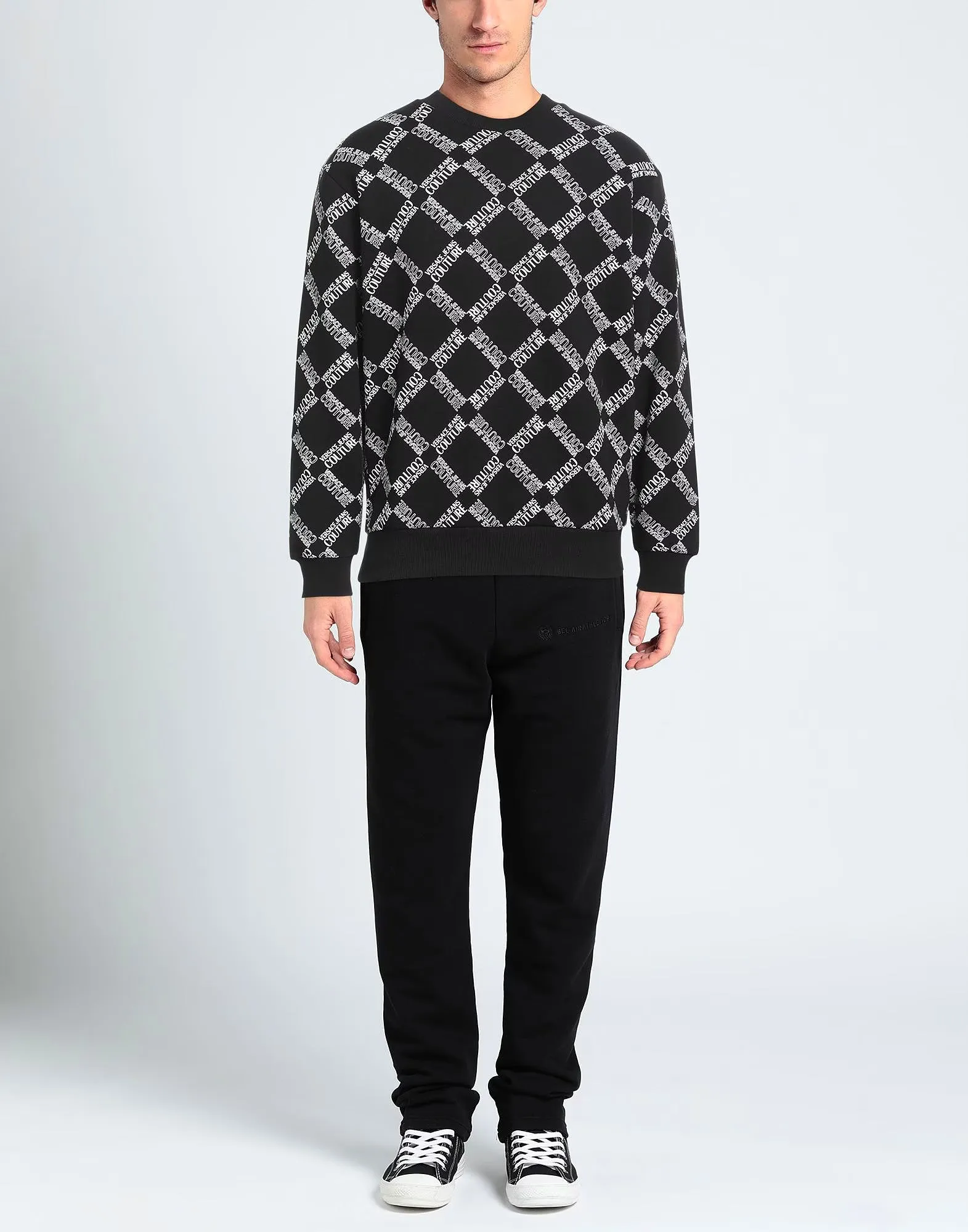 Couture Crosshatch Logo Sweatshirt