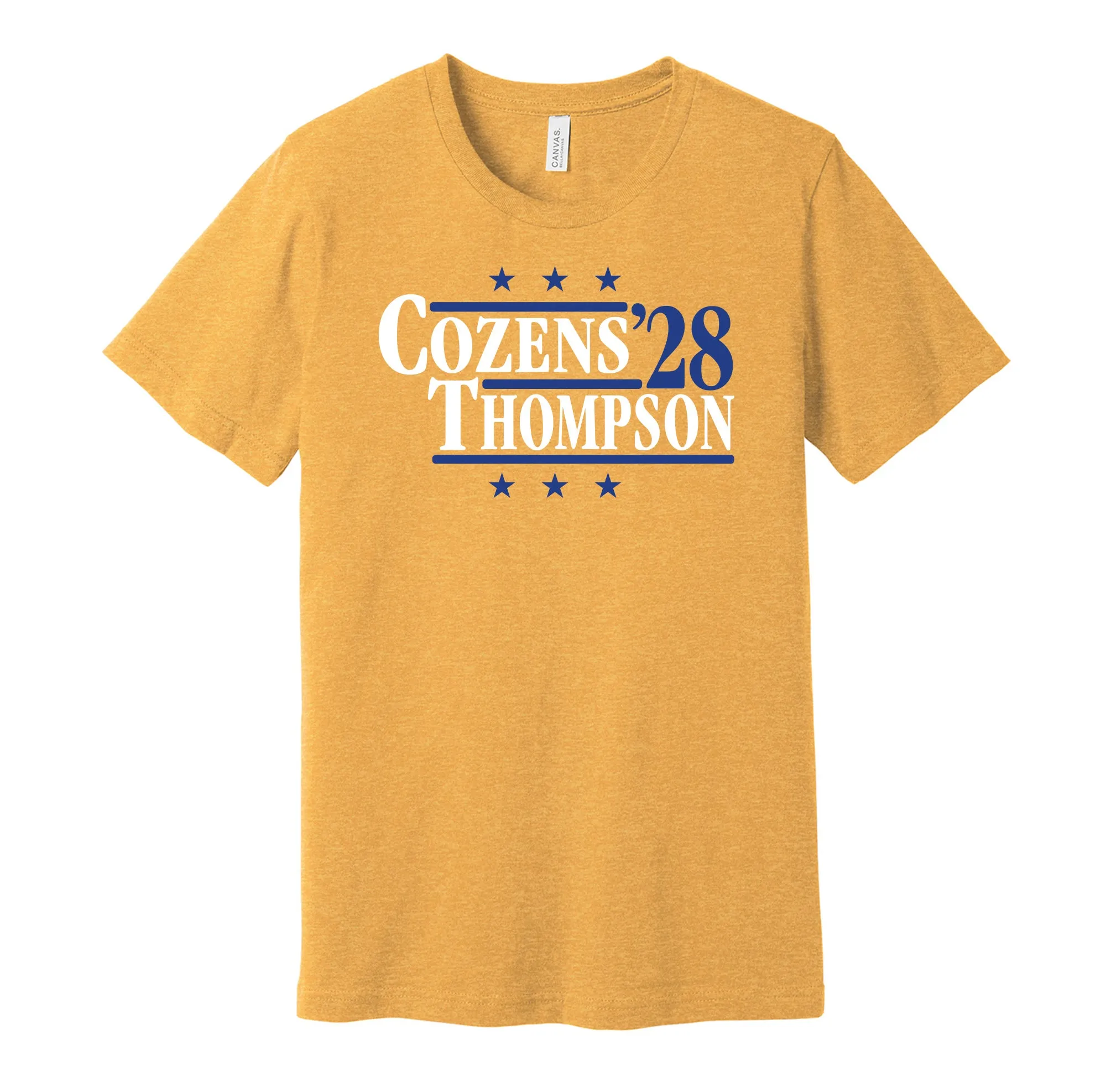 Cozens & Thompson '28 - Buffalo Hockey Legends Political Campaign Parody T-Shirt - Hyper Than Hype Shirts