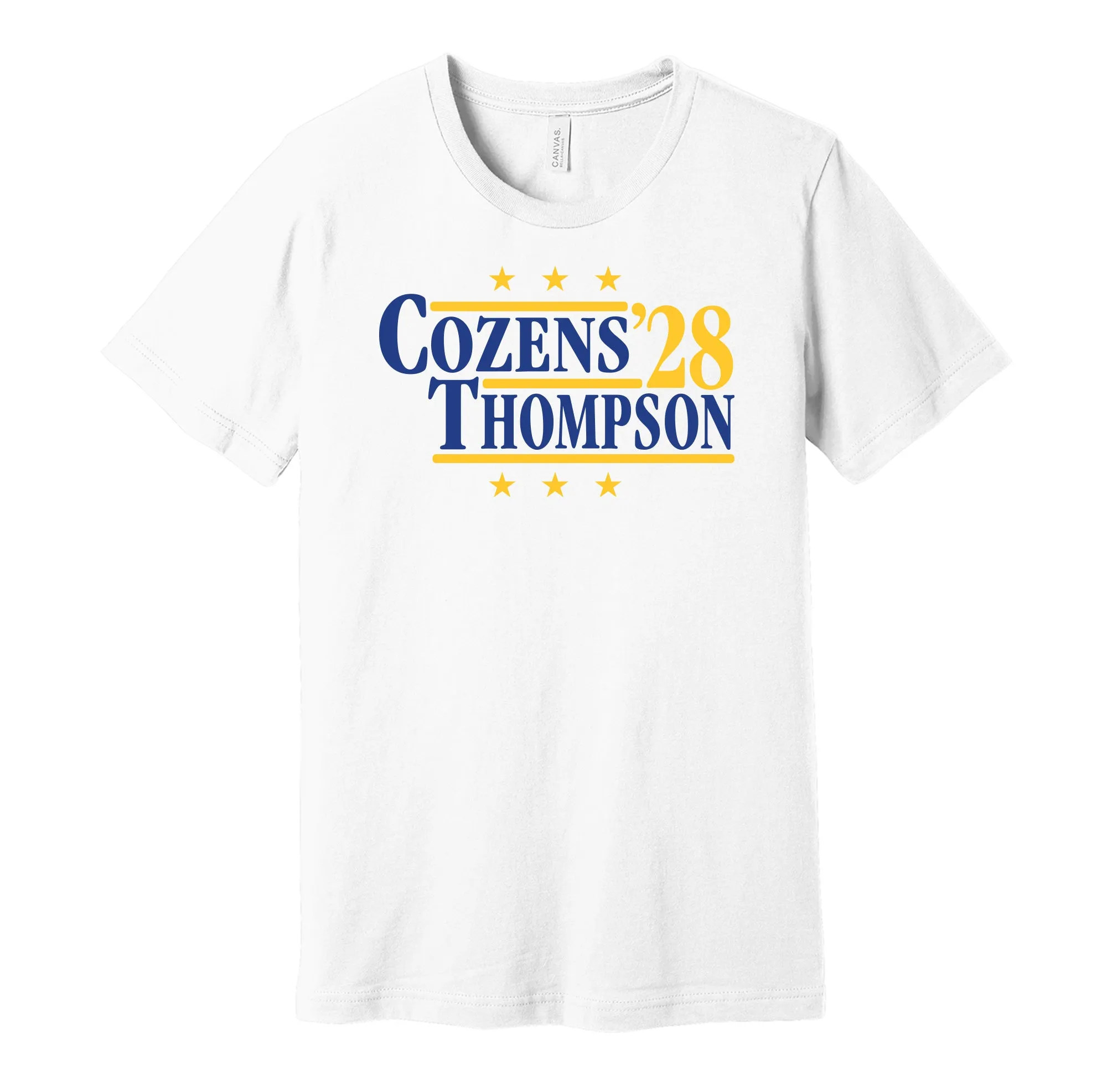 Cozens & Thompson '28 - Buffalo Hockey Legends Political Campaign Parody T-Shirt - Hyper Than Hype Shirts