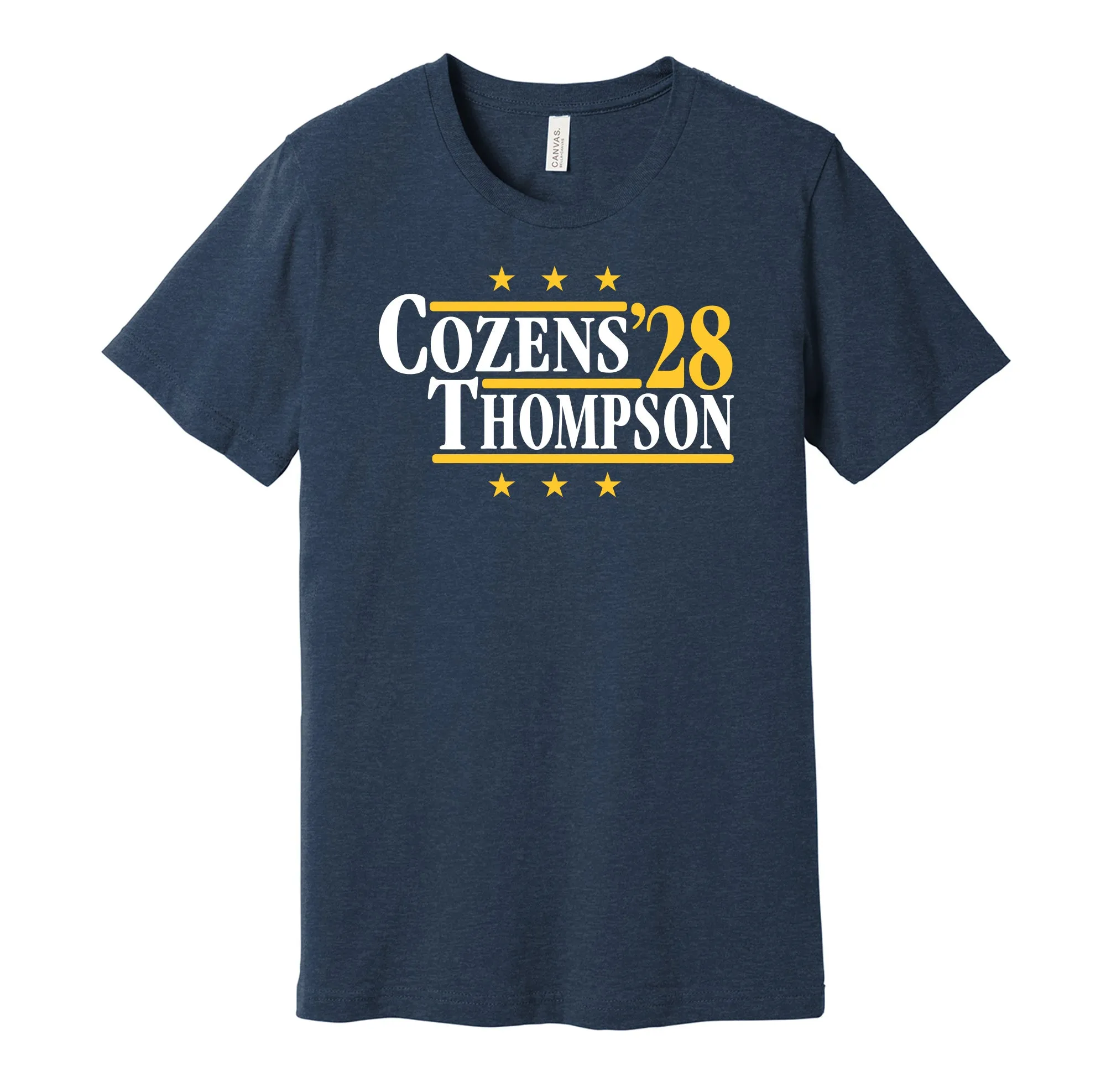 Cozens & Thompson '28 - Buffalo Hockey Legends Political Campaign Parody T-Shirt - Hyper Than Hype Shirts
