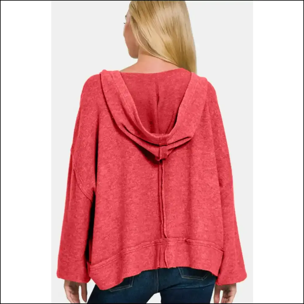 Cozy Chic Exposed Seam Hoodie