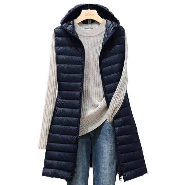 Cozy, Fashionable Quilted Hooded Jacket: Hena