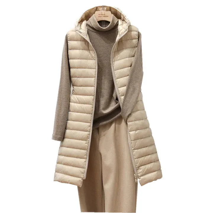 Cozy, Fashionable Quilted Hooded Jacket: Hena