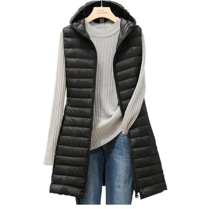 Cozy, Fashionable Quilted Hooded Jacket: Hena