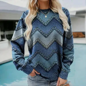 Cozy Geometric Knit Sweater