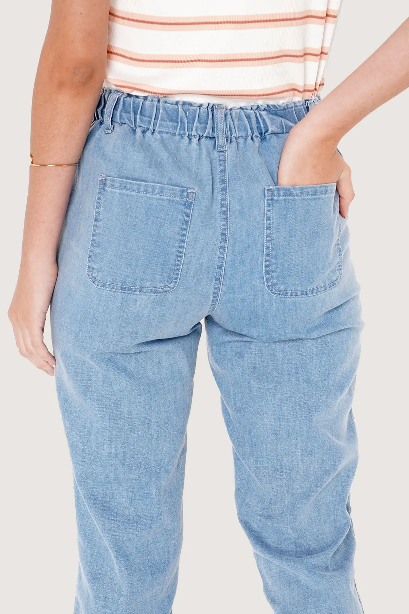 Cozy High Waist Slim Jeans