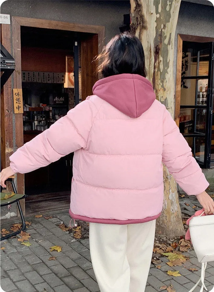 Cozy Quilted Puffer Jacket with Stain-Resistant Fabric for Women