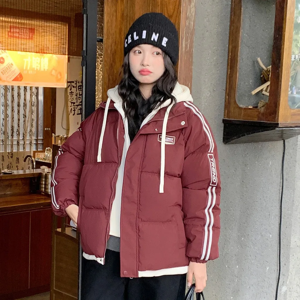 Cozy Quilted Puffer Jacket with Stain-Resistant Fabric for Women