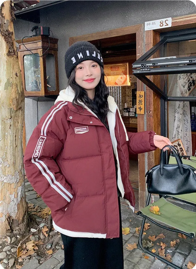 Cozy Quilted Puffer Jacket with Stain-Resistant Fabric for Women