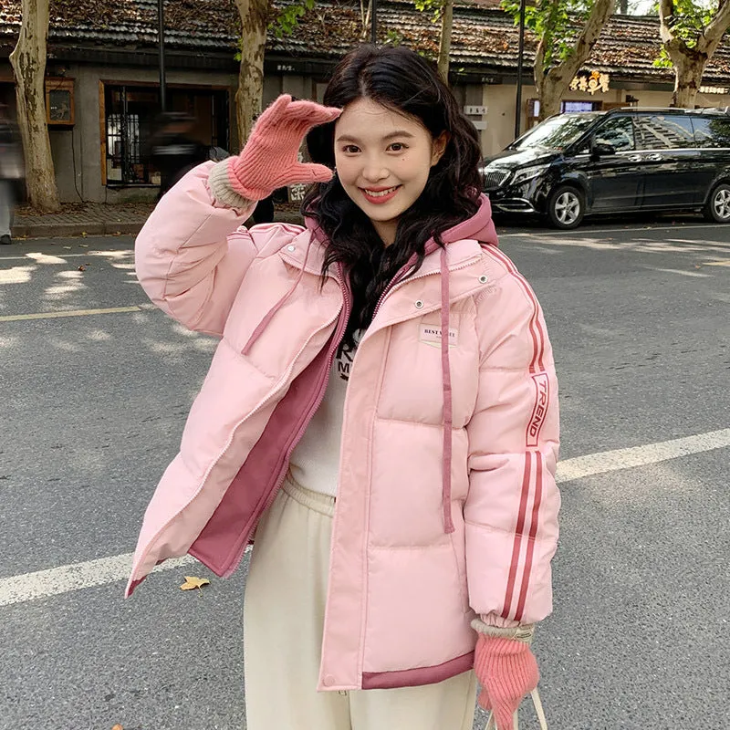 Cozy Quilted Puffer Jacket with Stain-Resistant Fabric for Women