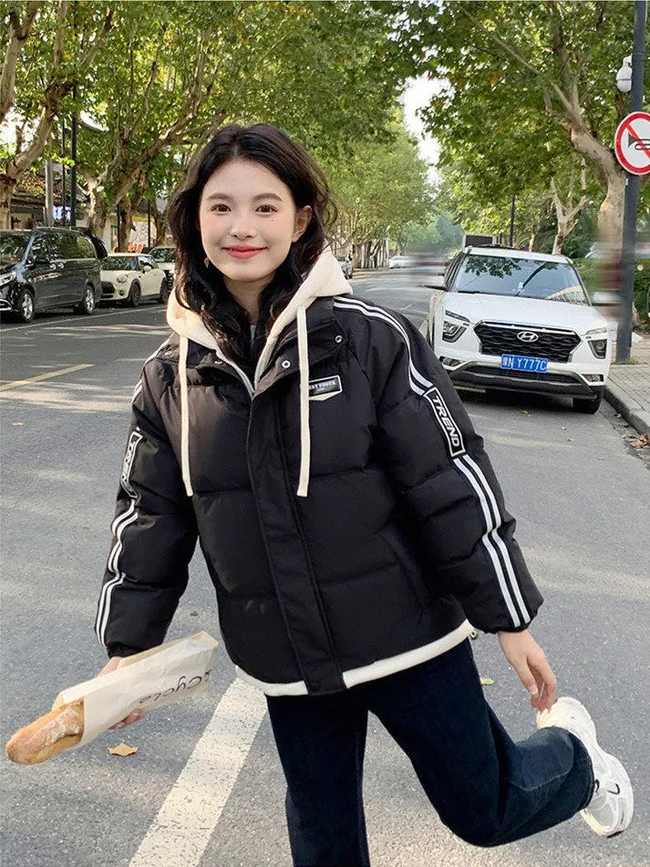 Cozy Quilted Puffer Jacket with Stain-Resistant Fabric for Women