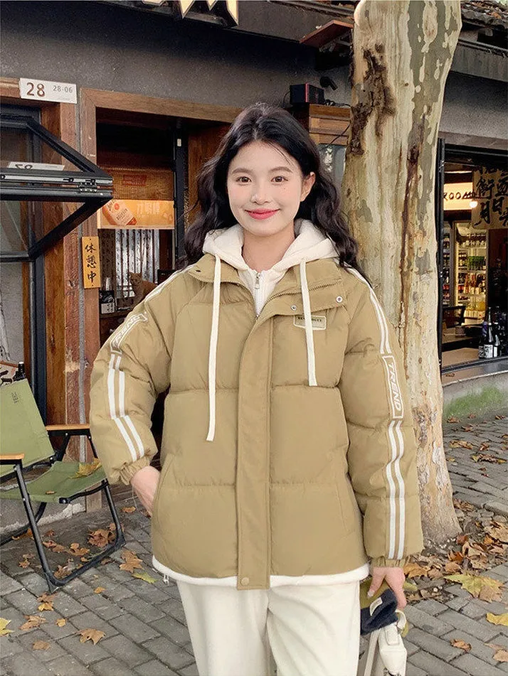 Cozy Quilted Puffer Jacket with Stain-Resistant Fabric for Women