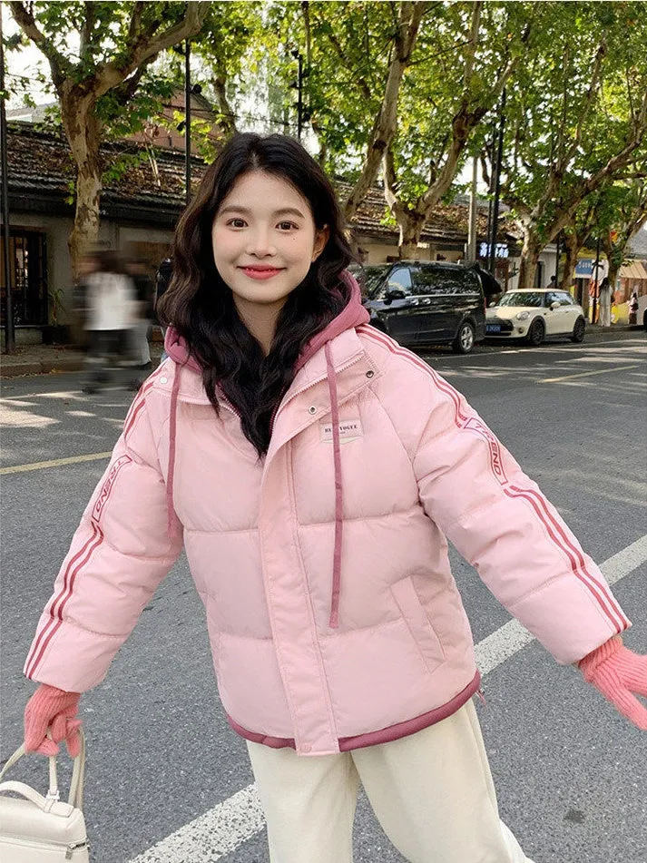 Cozy Quilted Puffer Jacket with Stain-Resistant Fabric for Women