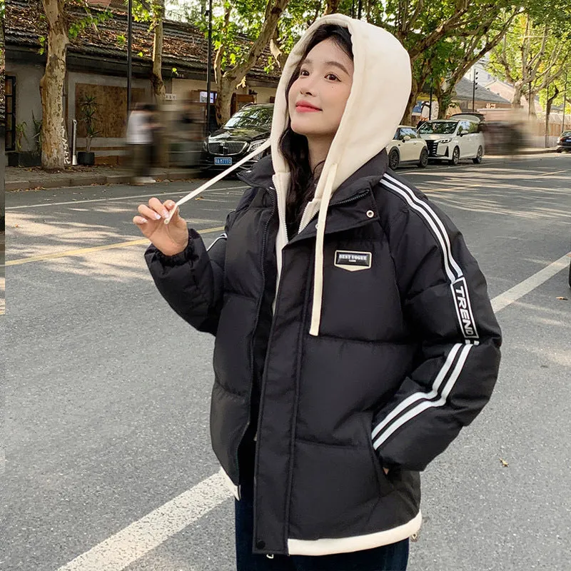Cozy Quilted Puffer Jacket with Stain-Resistant Fabric for Women