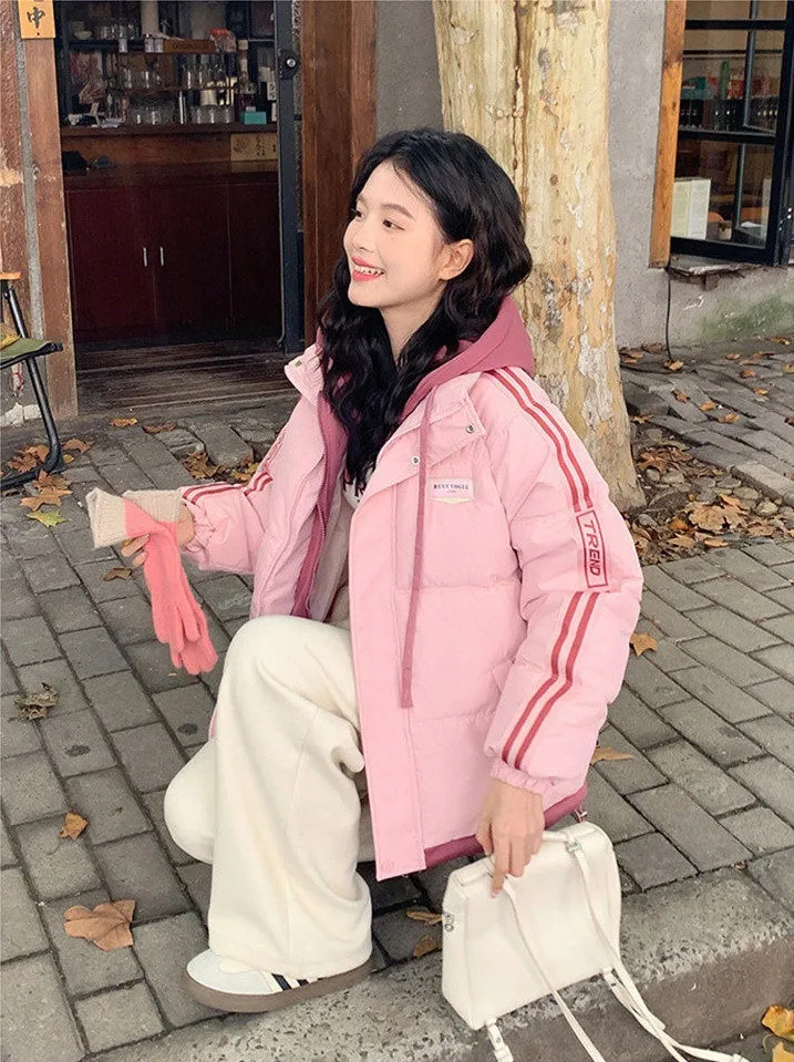 Cozy Quilted Puffer Jacket with Stain-Resistant Fabric for Women