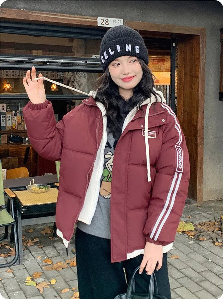Cozy Quilted Puffer Jacket with Stain-Resistant Fabric for Women