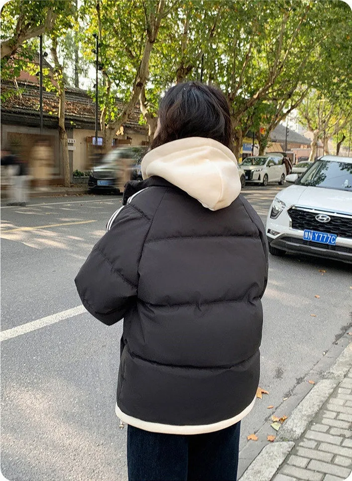 Cozy Quilted Puffer Jacket with Stain-Resistant Fabric for Women