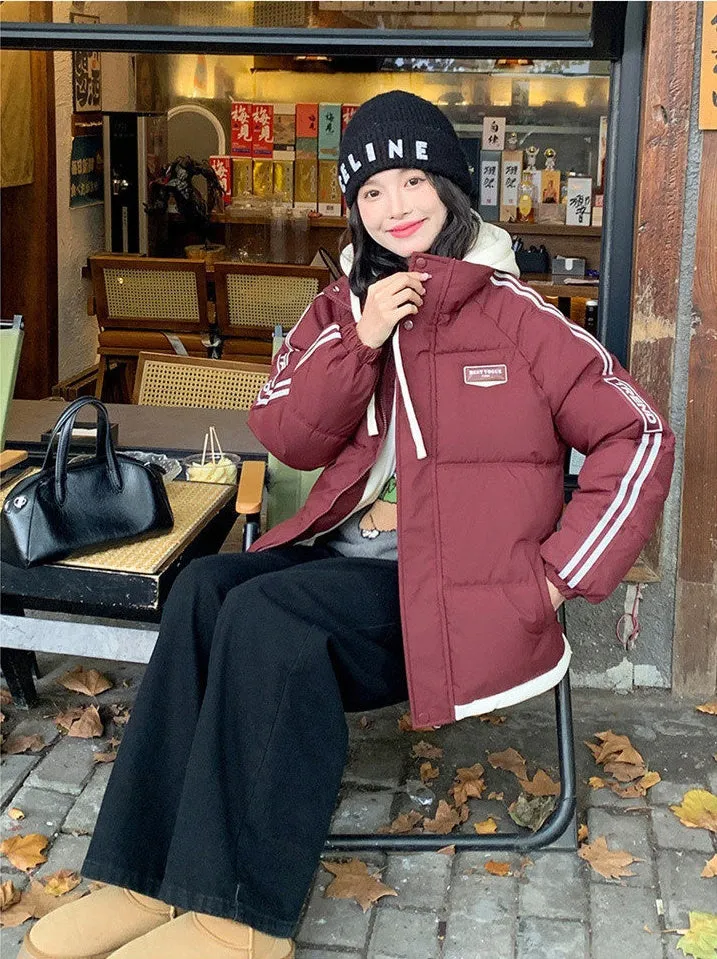 Cozy Quilted Puffer Jacket with Stain-Resistant Fabric for Women