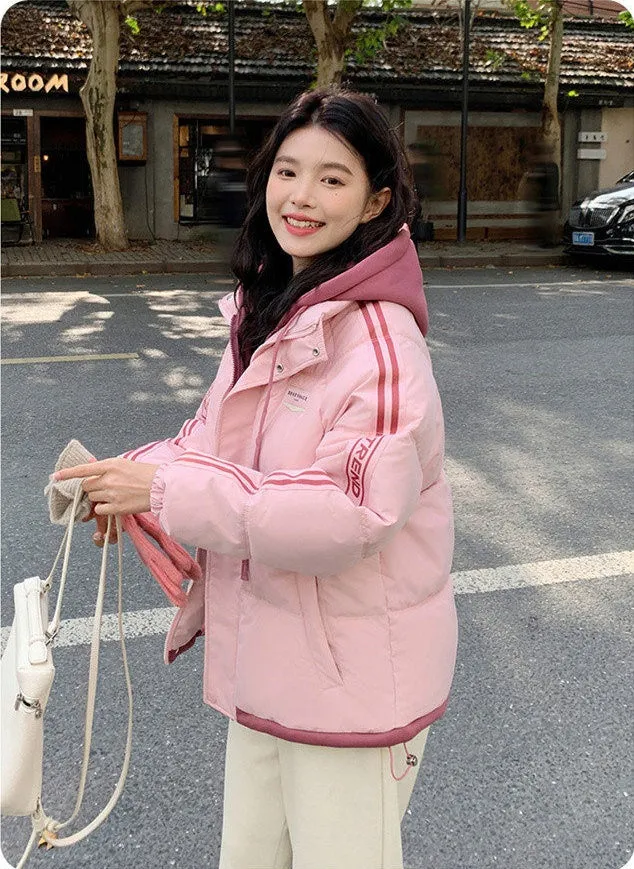 Cozy Quilted Puffer Jacket with Stain-Resistant Fabric for Women