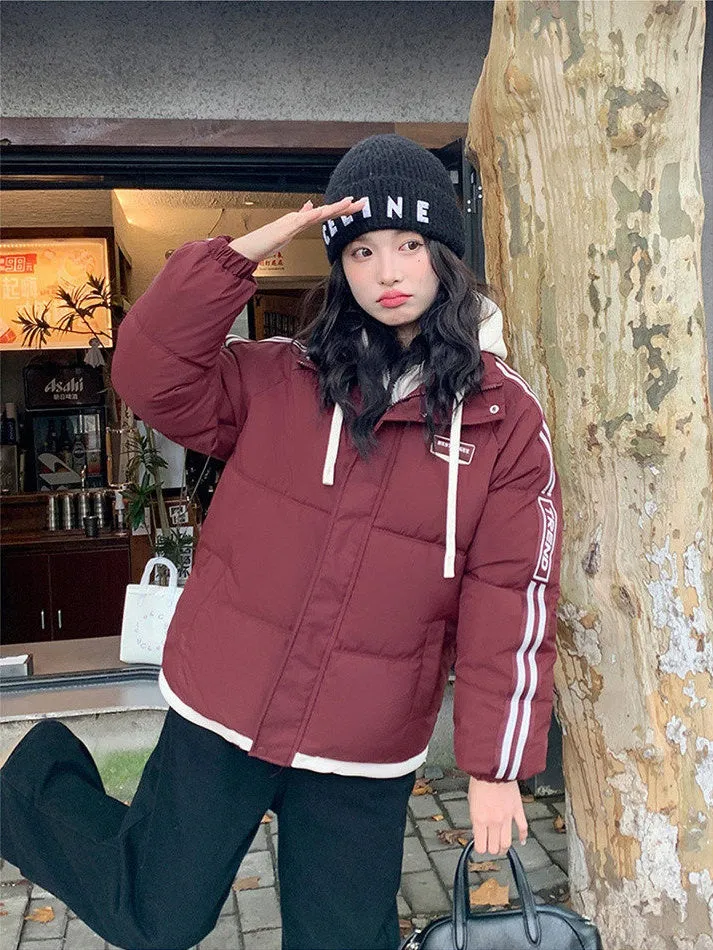 Cozy Quilted Puffer Jacket with Stain-Resistant Fabric for Women