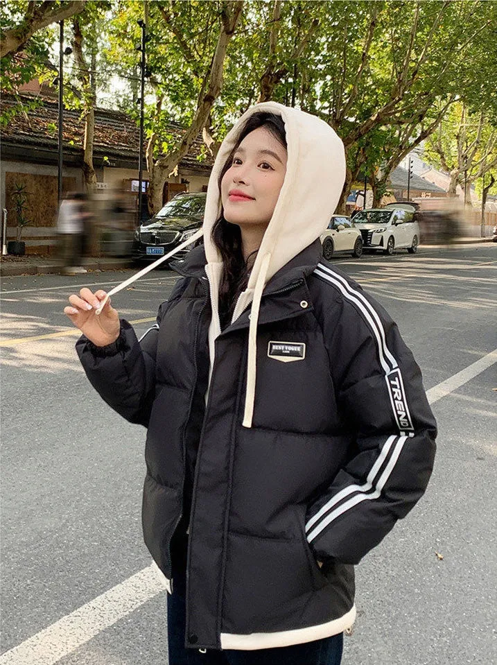 Cozy Quilted Puffer Jacket with Stain-Resistant Fabric for Women