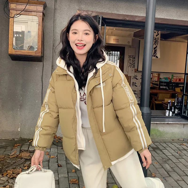 Cozy Quilted Puffer Jacket with Stain-Resistant Fabric for Women