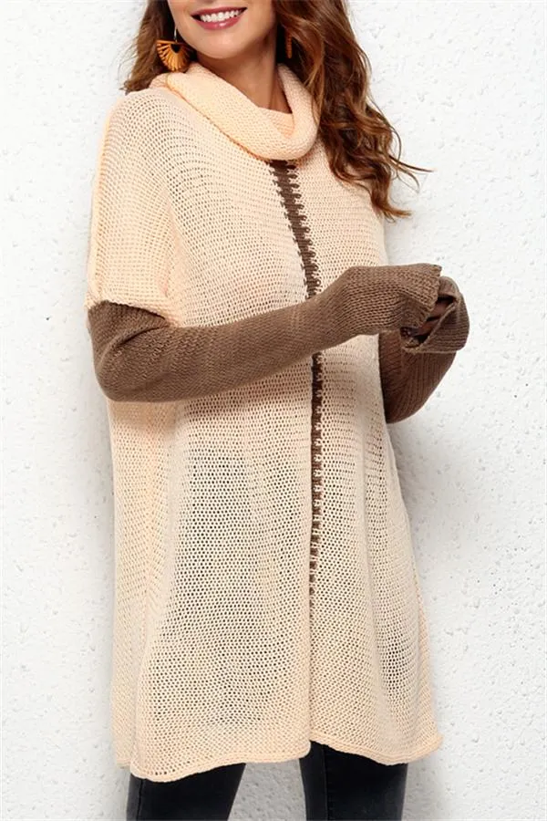 Cozy Turtleneck Pullover Sweater - Black