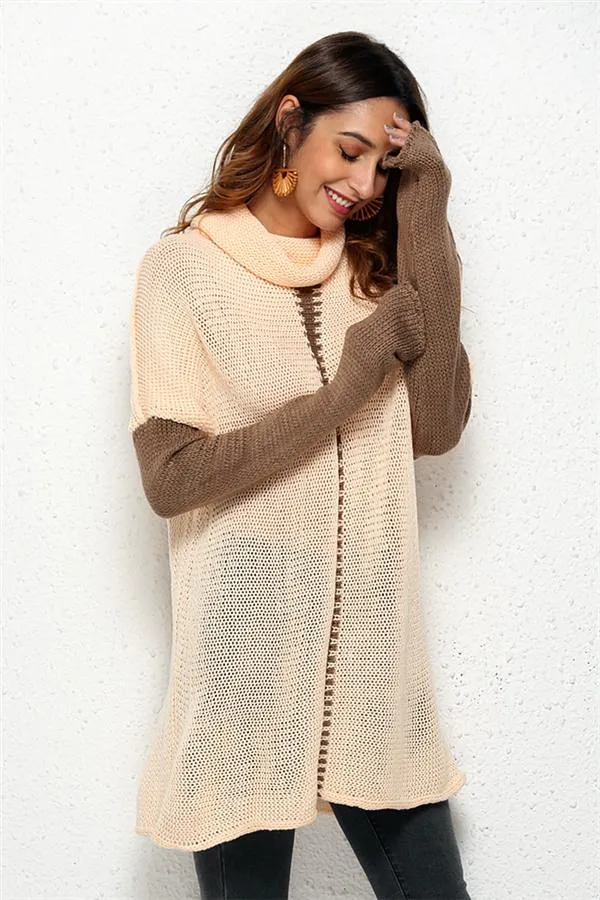 Cozy Turtleneck Pullover Sweater - Black