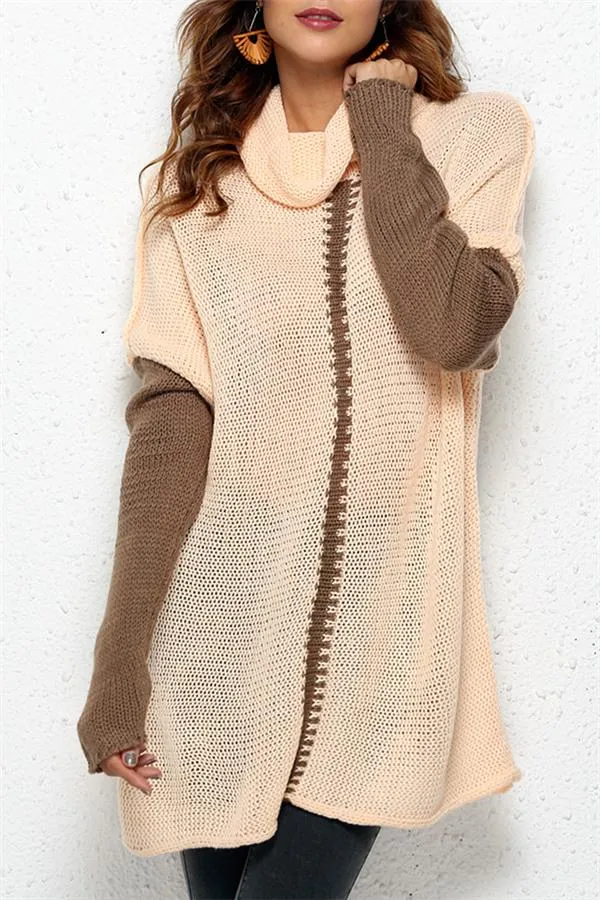 Cozy Turtleneck Pullover Sweater - Black