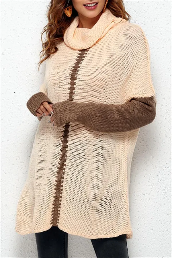 Cozy Turtleneck Pullover Sweater - Black