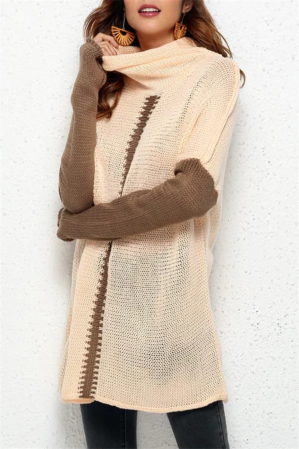 Cozy Turtleneck Pullover Sweater - Black