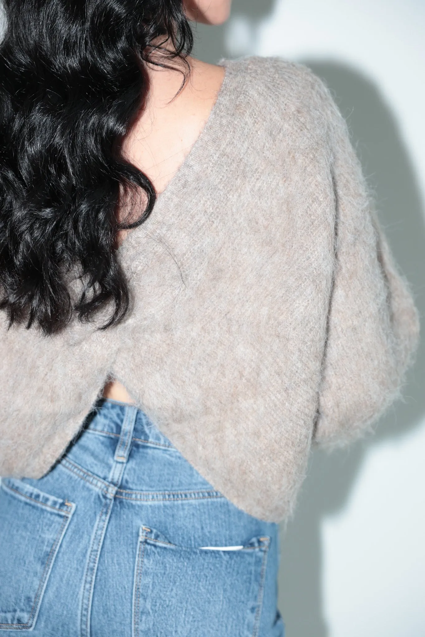 Cozy Twist-Back Sweater-Final Sale