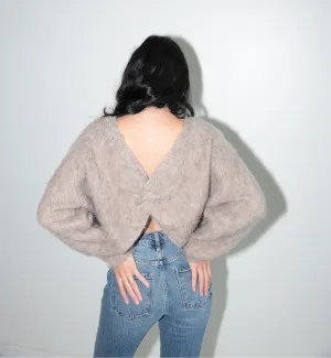 Cozy Twist-Back Sweater-Final Sale
