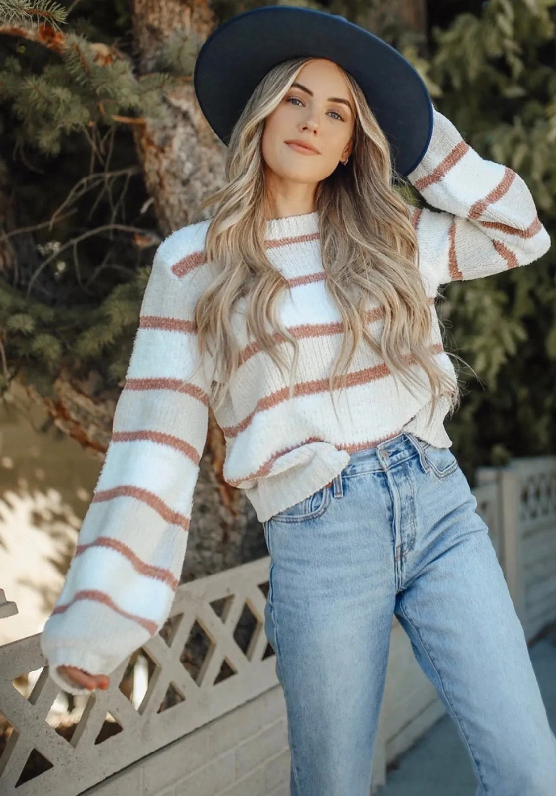 Crewneck Striped Sweater