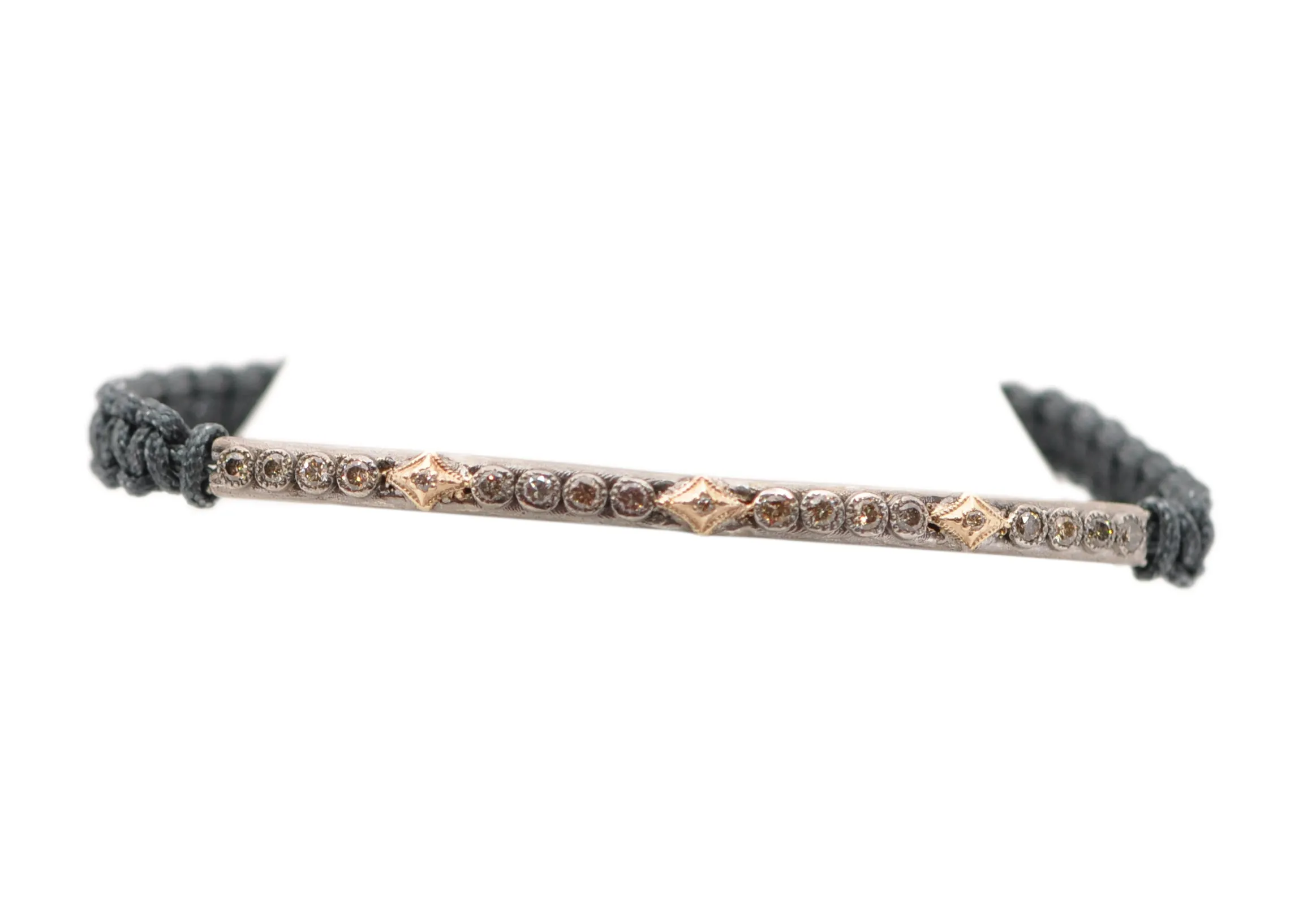 CRIVELLI AND DIAMOND BAR PULL BRACELET