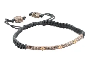 CRIVELLI AND DIAMOND BAR PULL BRACELET