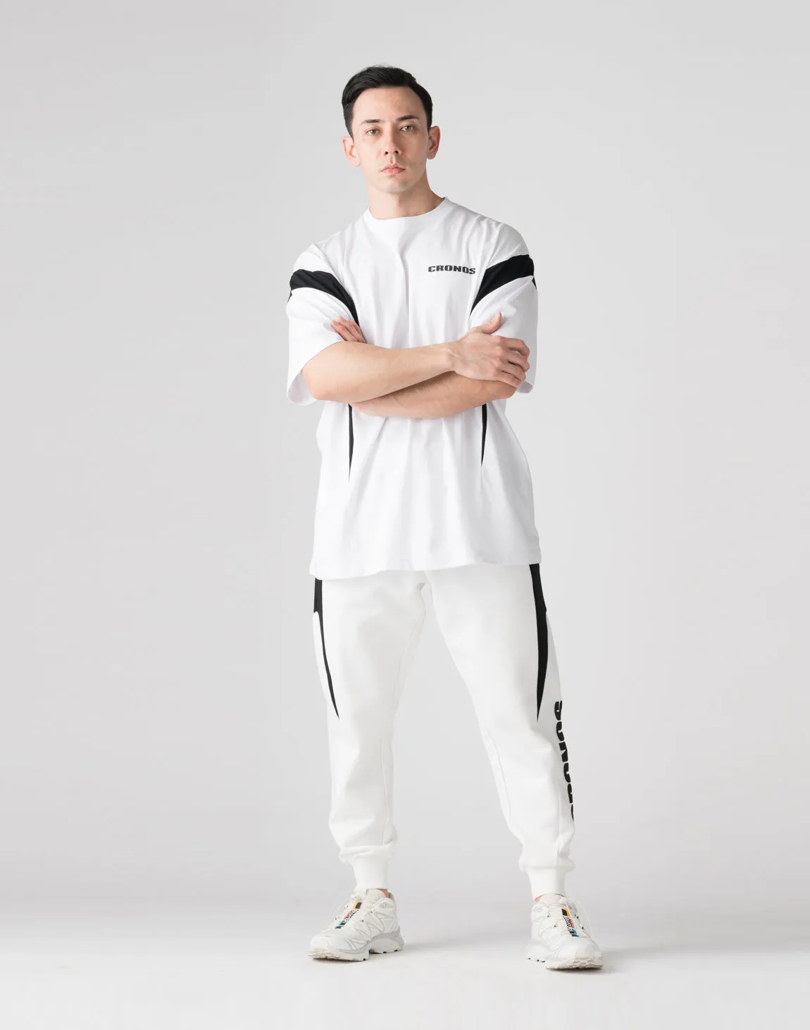 CRONOS Elliptical logoT-shirts【WHITE】