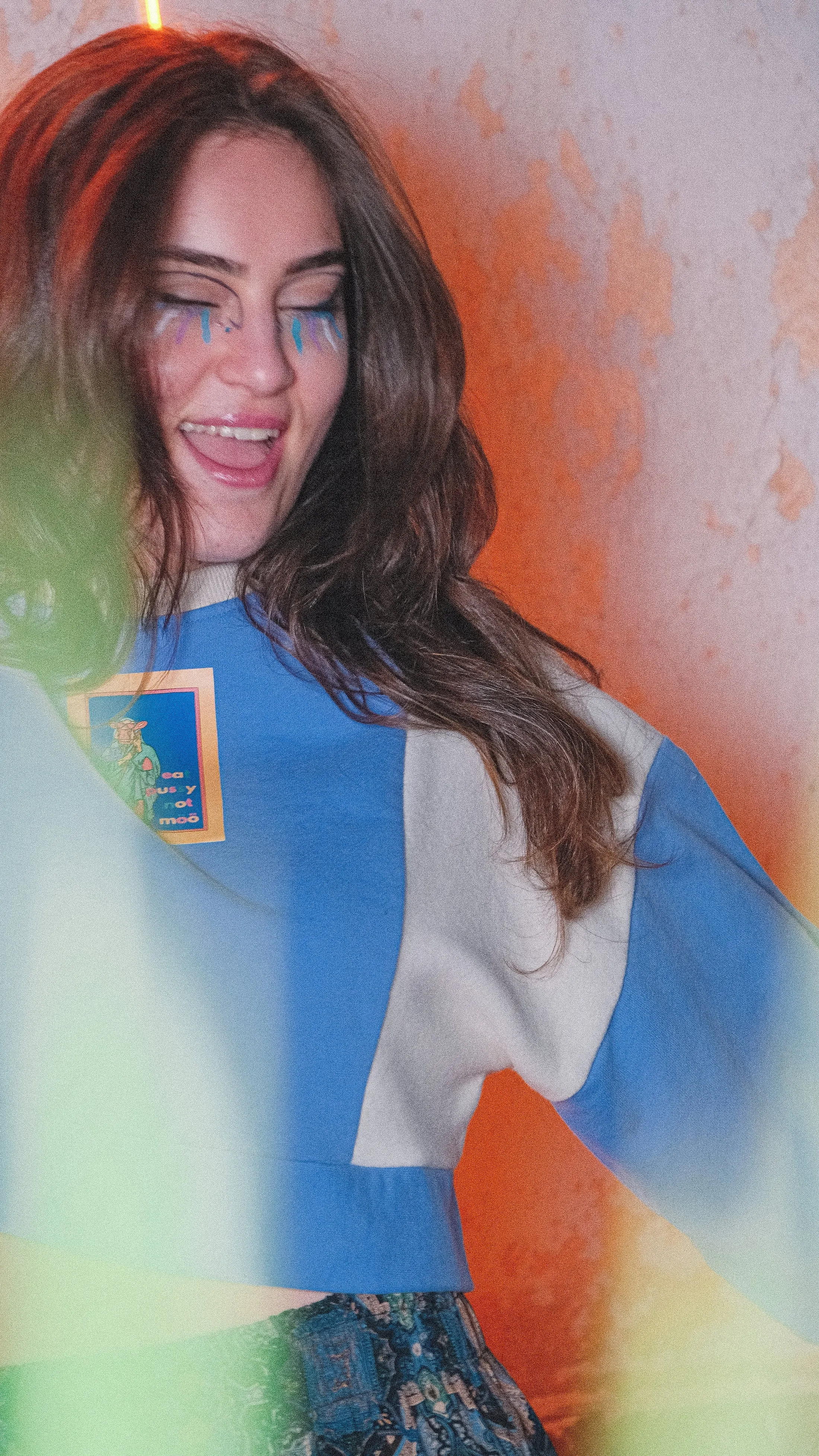 Crop Lila Sweatshirt