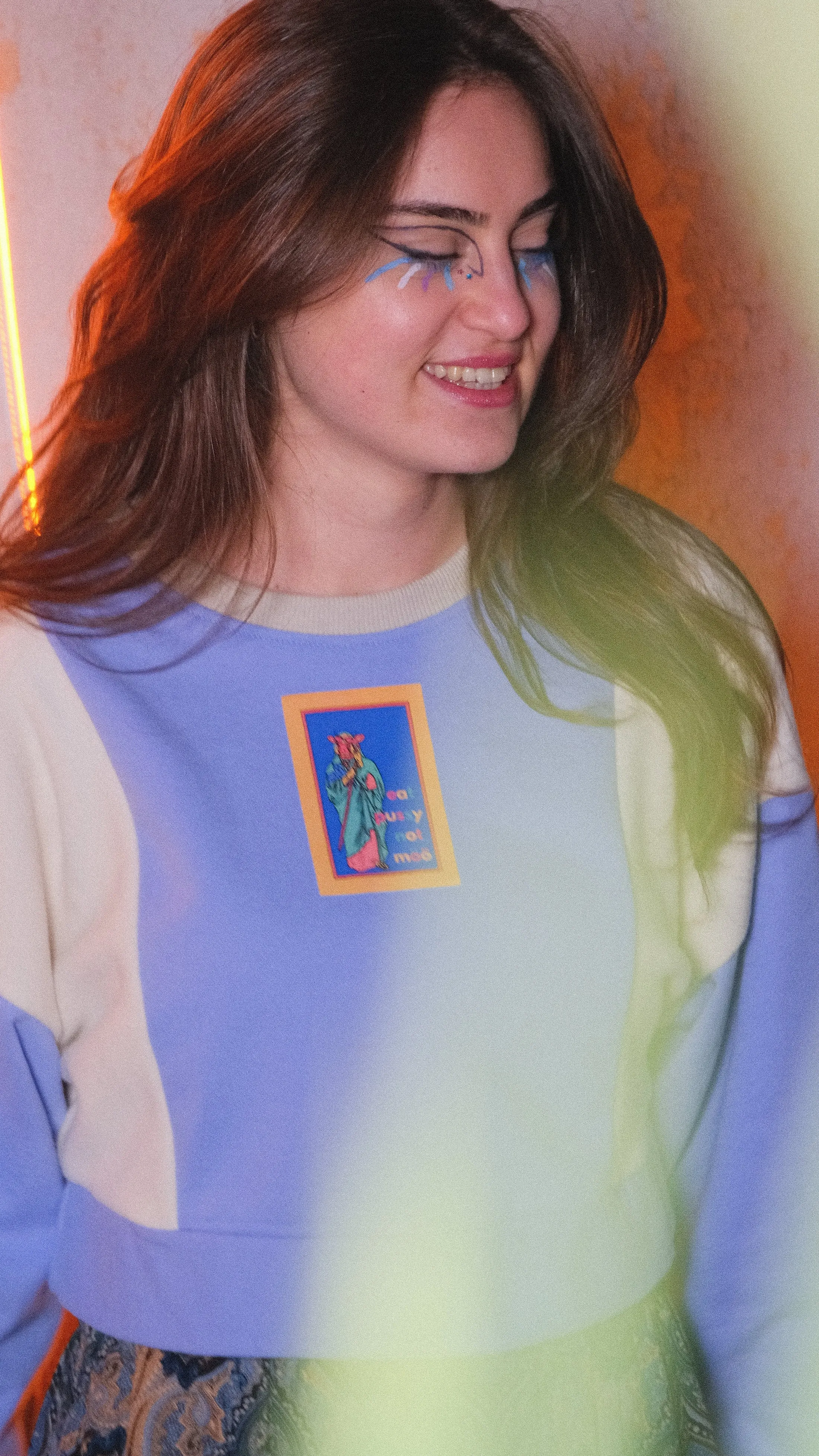 Crop Lila Sweatshirt